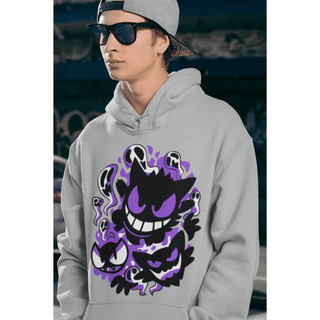 Moletom Canguru Pokémon Gengar – Edição Exclusiva! 🟣💀 Estilo e Conforto
