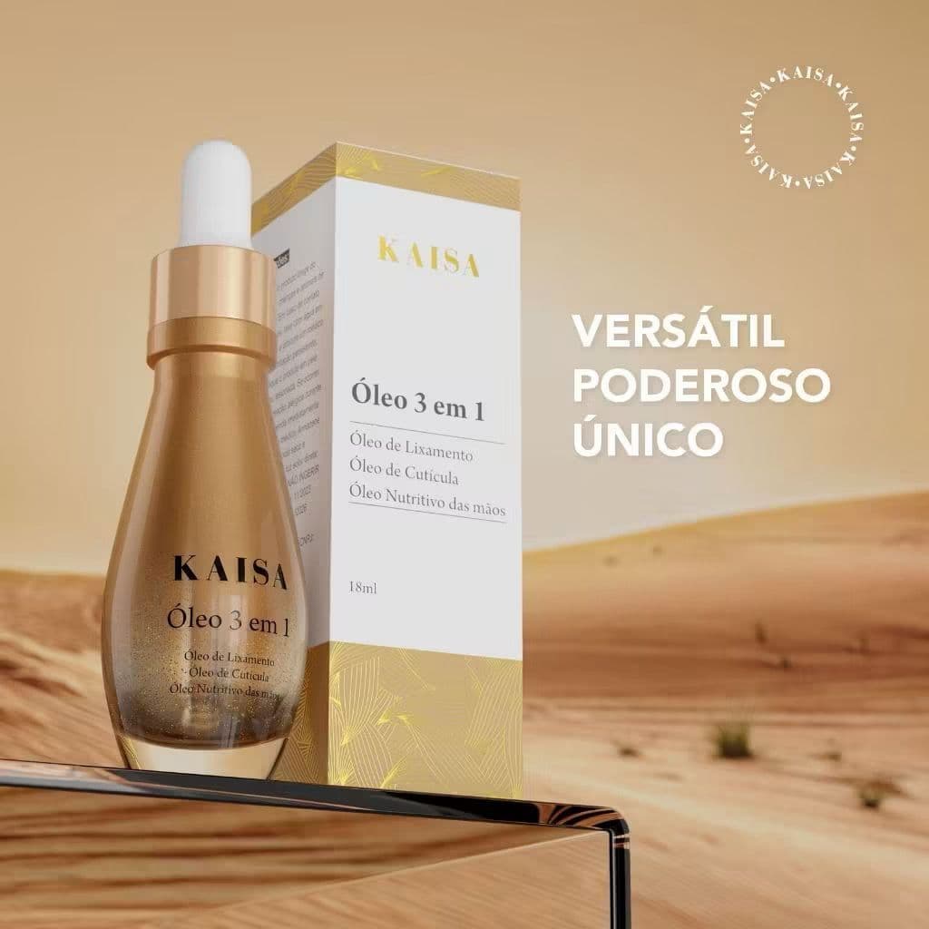 Oléo Hidratante De Cutícula Kaisa 3 em 1 Lixamento e Nutrição das Unhas Nail Designer