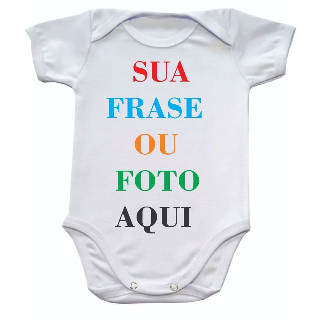 Body personalizado com a sua imagem ou frase
