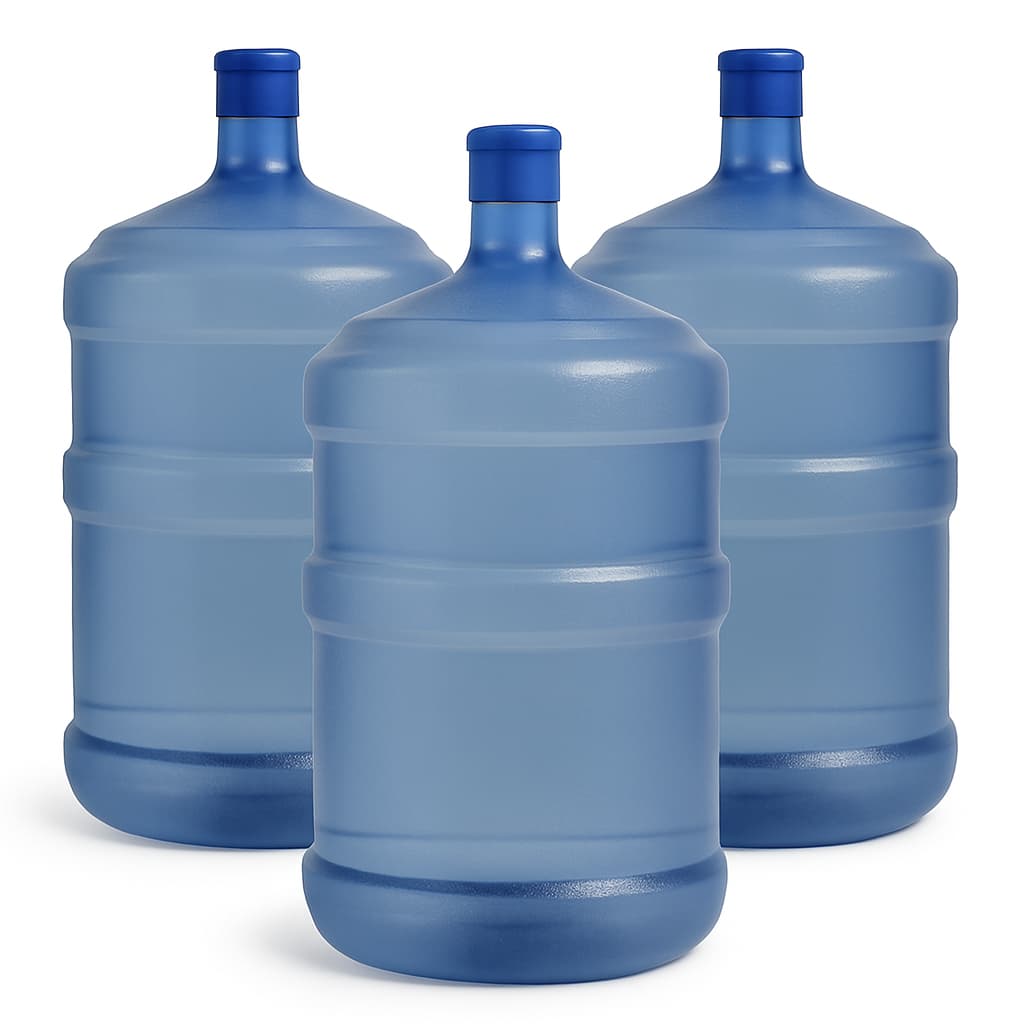 Kit 3 Galão De Água 20 Litros Novo Garrafão  Água Azul Bebedouro Validade Longa Pronta Entrega Vazio