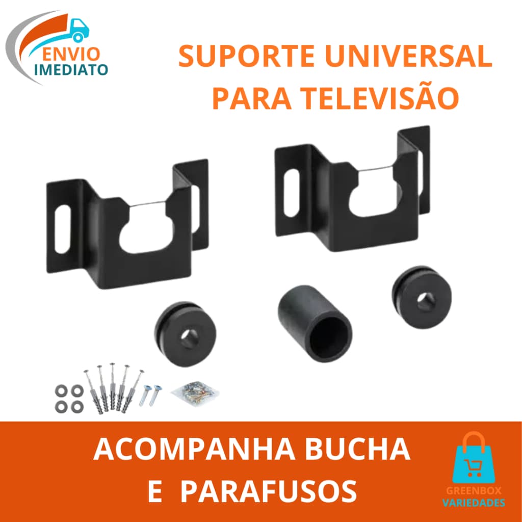 Suporte Para TV Universal Fixo Parede De 10 a 85 Polegadas Led Lcd Plasma até 80Kg