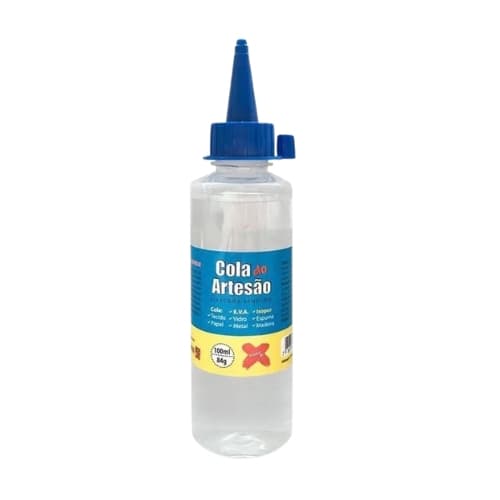 Cola de Silicone Líquida Make+ Artesão para Artesanato Crochê Tricô 60ml 100ml Transparente 1 Unidade