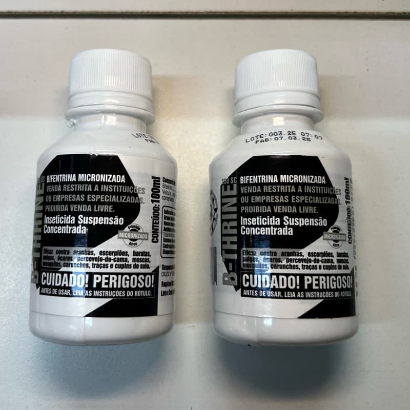 Kit 2un B-thrine 250sc 100ml Dipil - eficaz contra escorpião aranha pulga barata moscas mosquito cupim percevejo etc