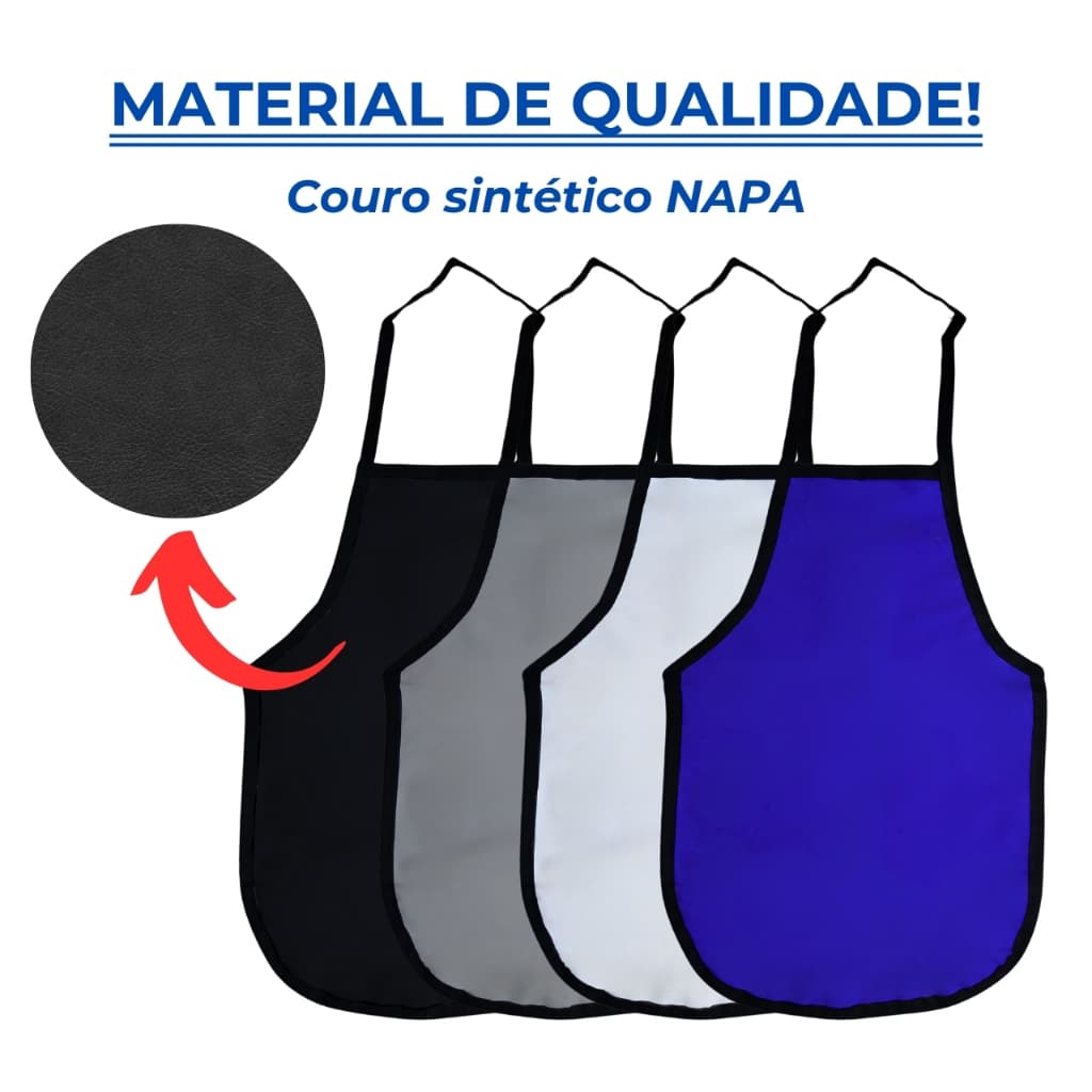 Avental Couro Napa Proteção Impermeável Adulto e Infantil Diversas Cores