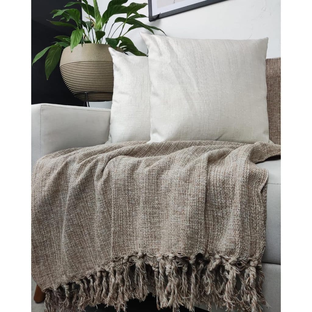 Kit 2 Manta Protetora Para Sofa Ou Cama Casal 2.40x1.80 Algodão Artesanal Decorativa