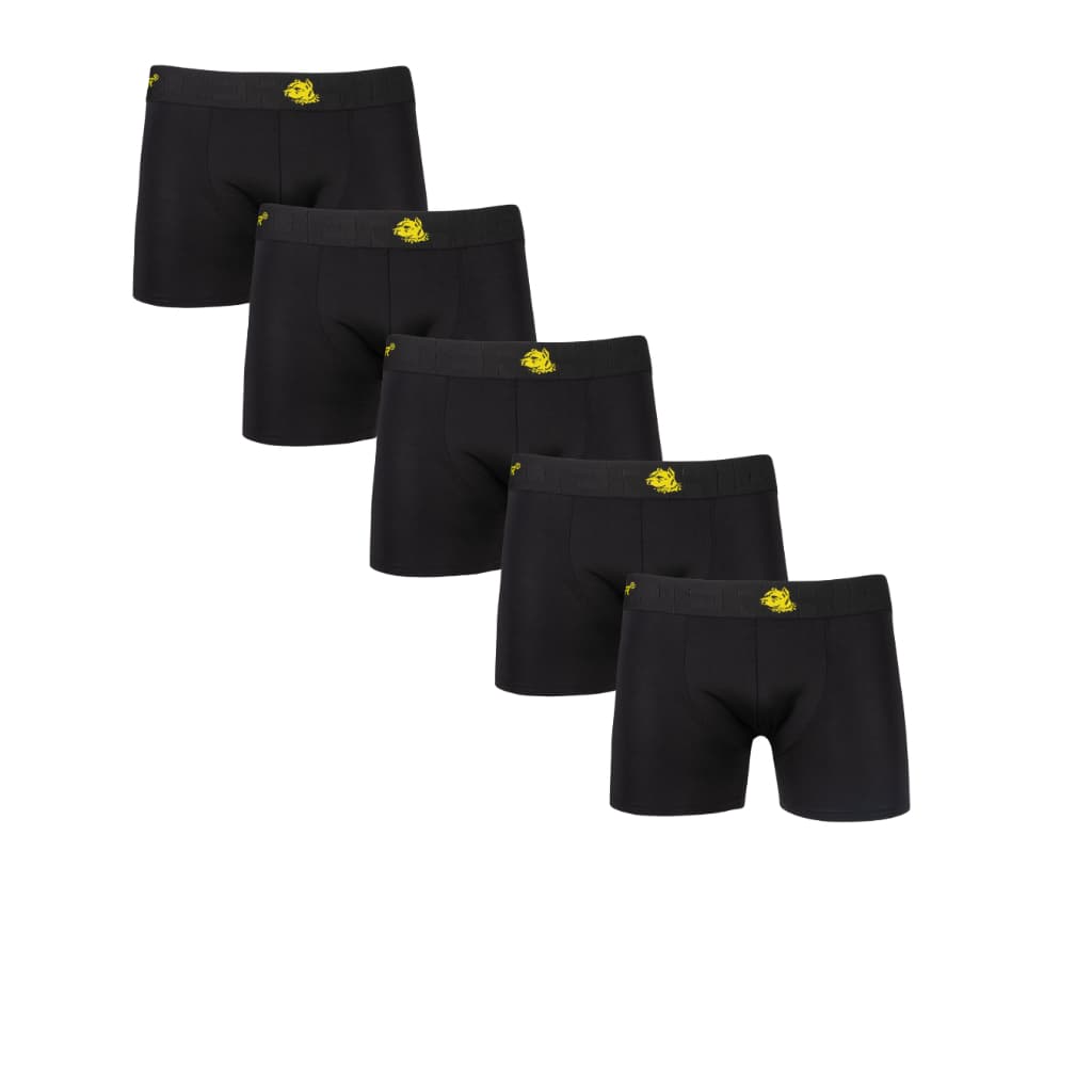 CUECA BOX PLUS SIZE PRETA KIT 5 LISA  EXTRA GRANDE