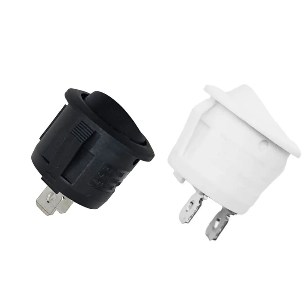 Interruptor para Móveis Preto e Branco Interneed 10A 110V/220V Casa Embutir Apartamento Armário Multiuso Guarda Roupa