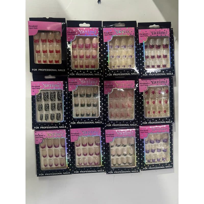 12 Kit de 12 pçs unhas postiças variadas para todos os looks e ocasiões