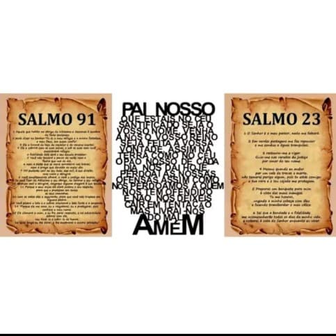 Quadro decorativo pai nosso