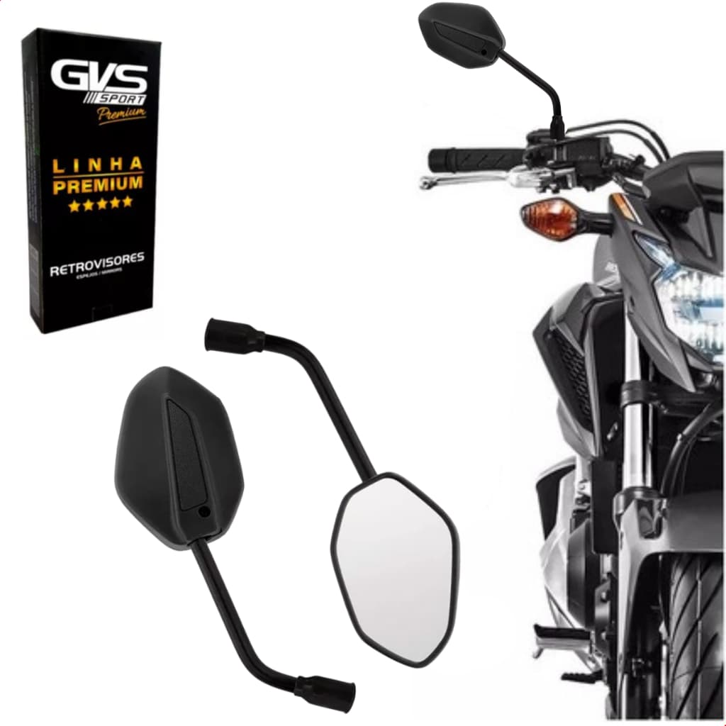 Retrovisor Modelo Cb Twister Original GVS Para Honda