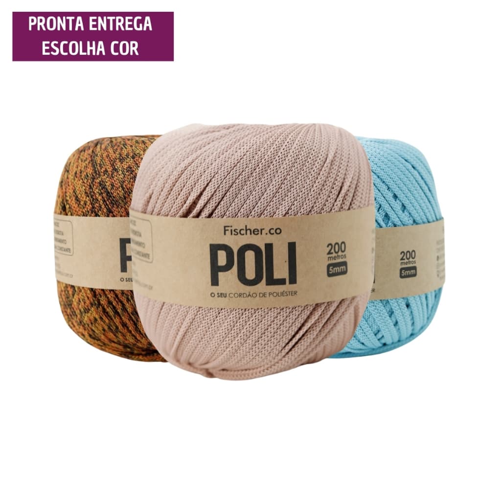 Fio Náutico 100% Poliéster Poli Plus Fischer 5mm 200 Metros / 400g