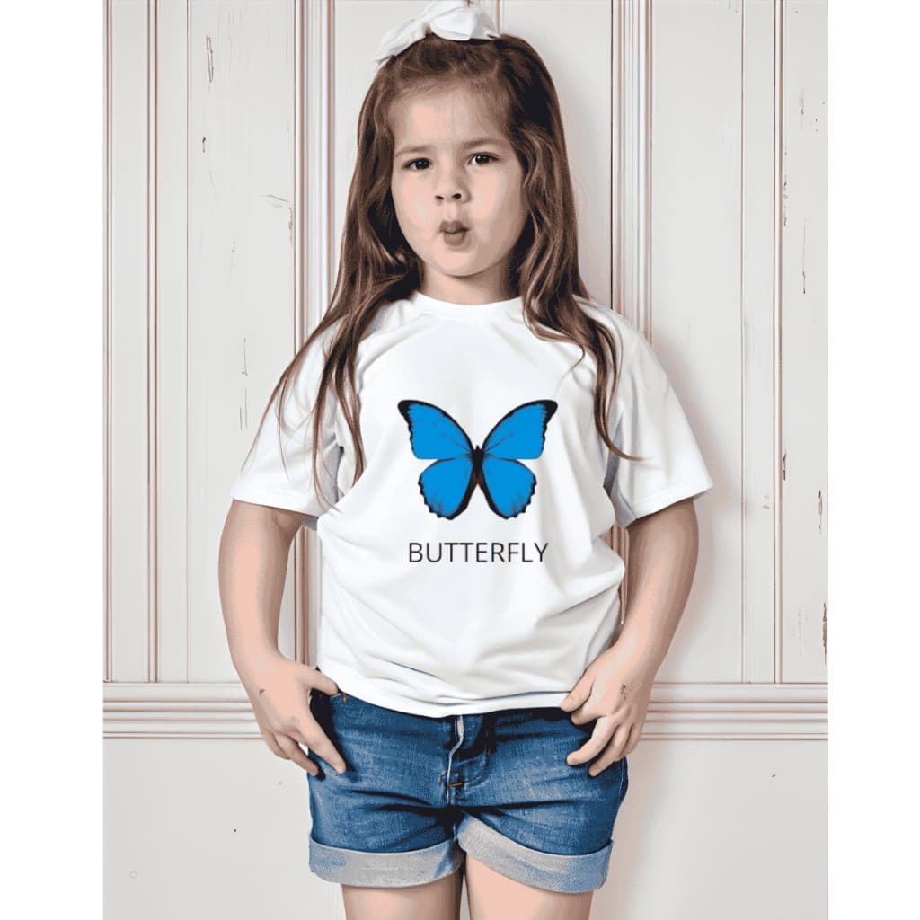 ROUPA INFANTIL BORBOLETA ANIMAIS BUTERFLY MARIPOUSA FLORES METAMORFOSE VOO LIBERDADE CAMISETA CAMISA