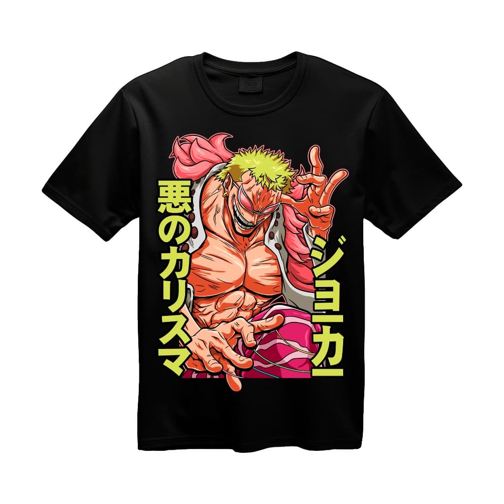 Camiseta Anime One Piece Shichibukai Donquixote Doflamingo Estampa Maxima Qualidade Não Desbota