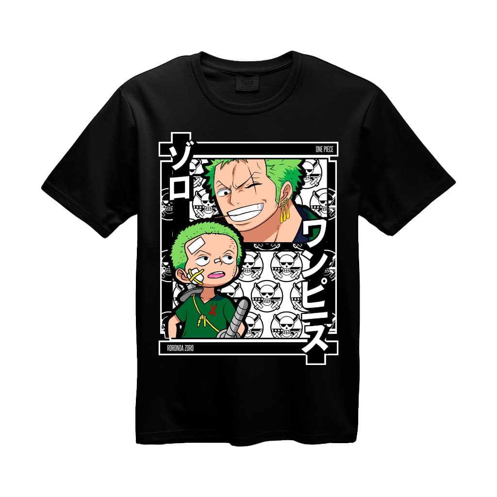 Camiseta One Piece Anime Roronoa Zoro Futuro Melhor Espadachim Do Mundo Estampa Não Desbota