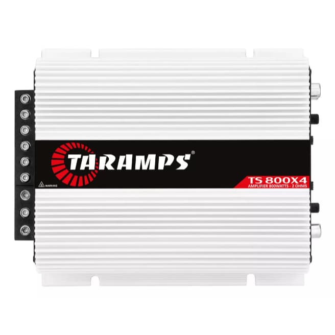 Módulo Amplificador Taramps Som 800w Ts800x4 2 Ohms Entrada Rca e Fio 4 Canais