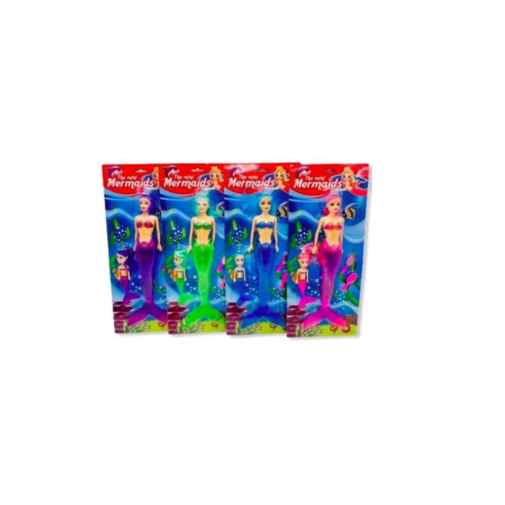 Boneca Estilo Barbie Com Luz Som Calda E Acessórios + Mini Sereia com acessorios