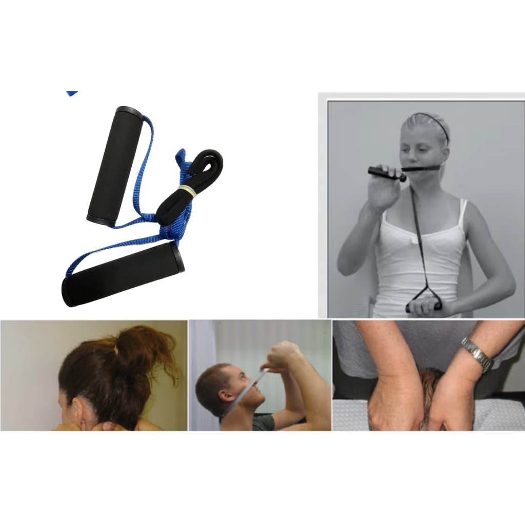 Correia cervical Mulligan Self Snag — Dispositivo de tração cervical para liberação das articulações para a coluna cervi