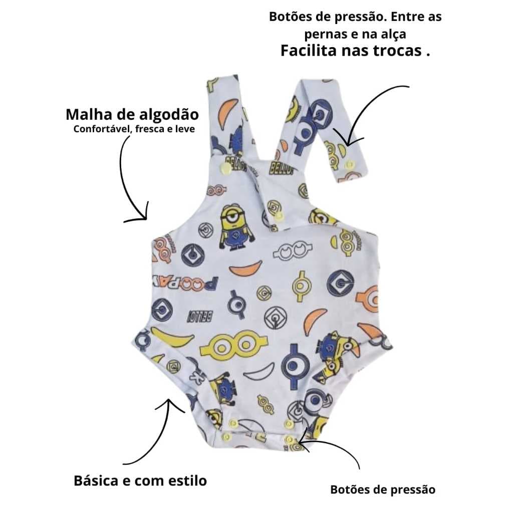 Romper infantil Masculino com Boné