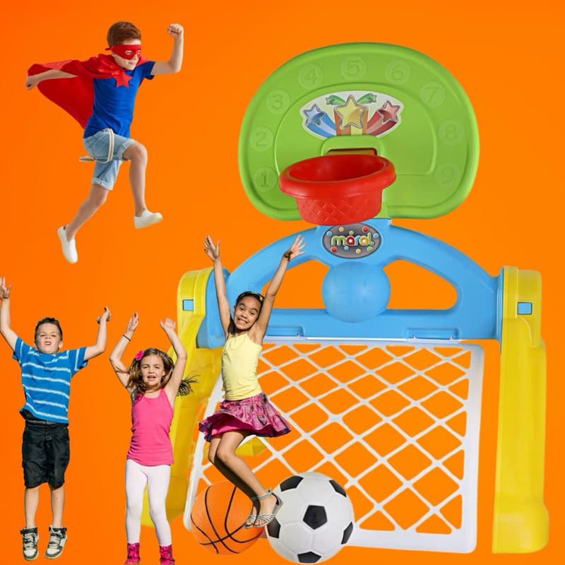 Centro Esportivo Infantil Basquete Futebol Didático Crianças Divertido Educativo Prático