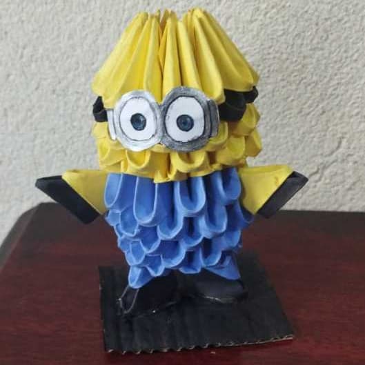 Origami 3D Minion | Presente Criativo e Lembrancinha Artesanal | Meu Malvado Favorito