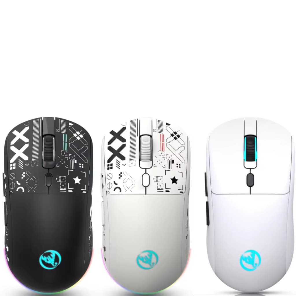 Mouse Gamer Sem Fio Recarregável Rgb Bluetooth 2.4g 3600dpi HXSJ T90/T20 e BM-600 - C/ NF