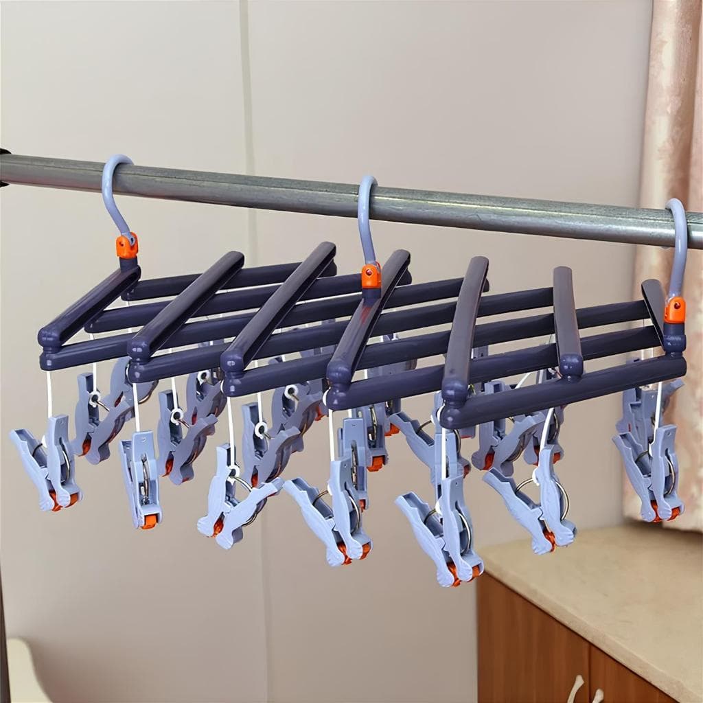 Varal Premium Secador Multiuso Dobrável Sanfonado de Roupas Íntimas - 29 Prendedores