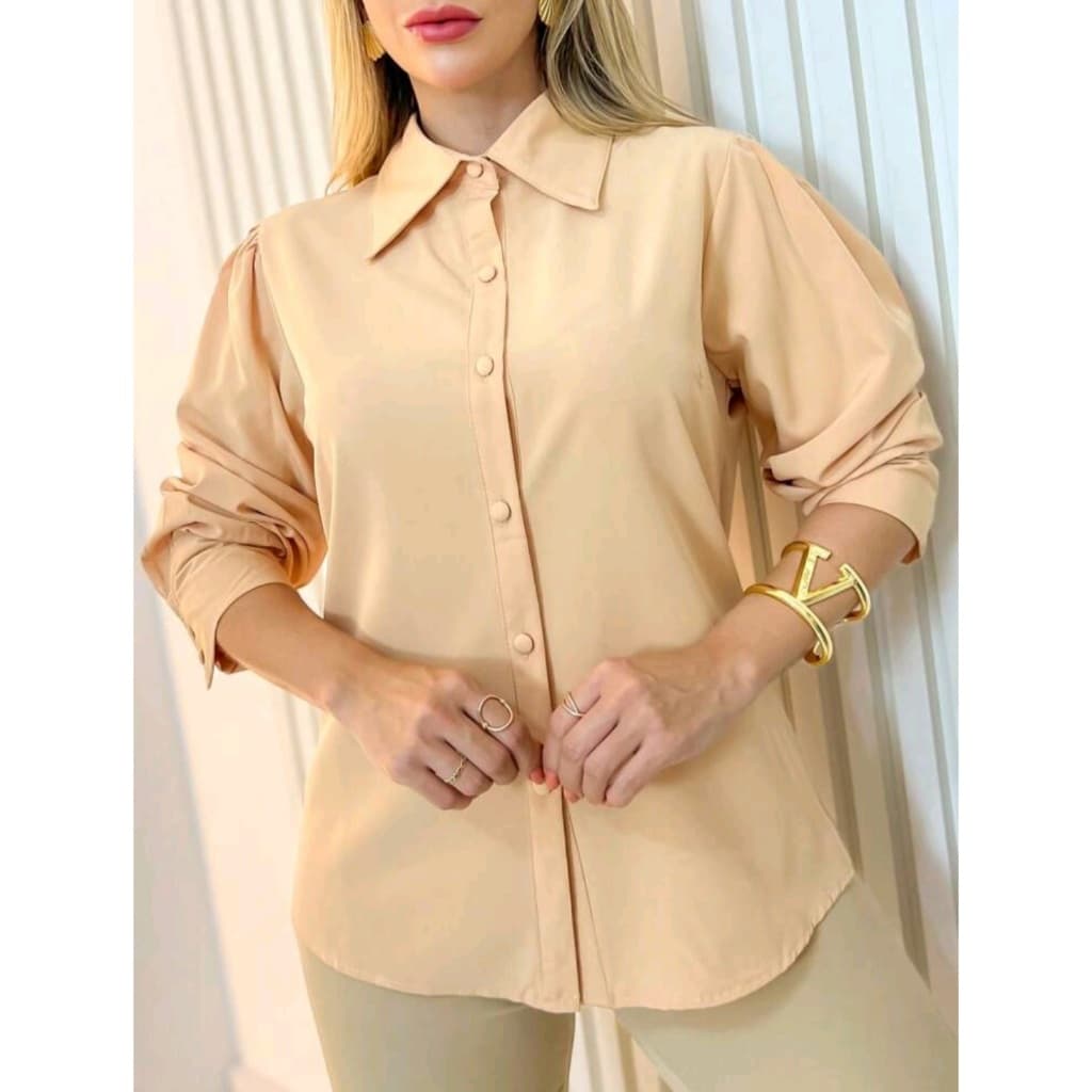 Camisa Feminina Com Botões