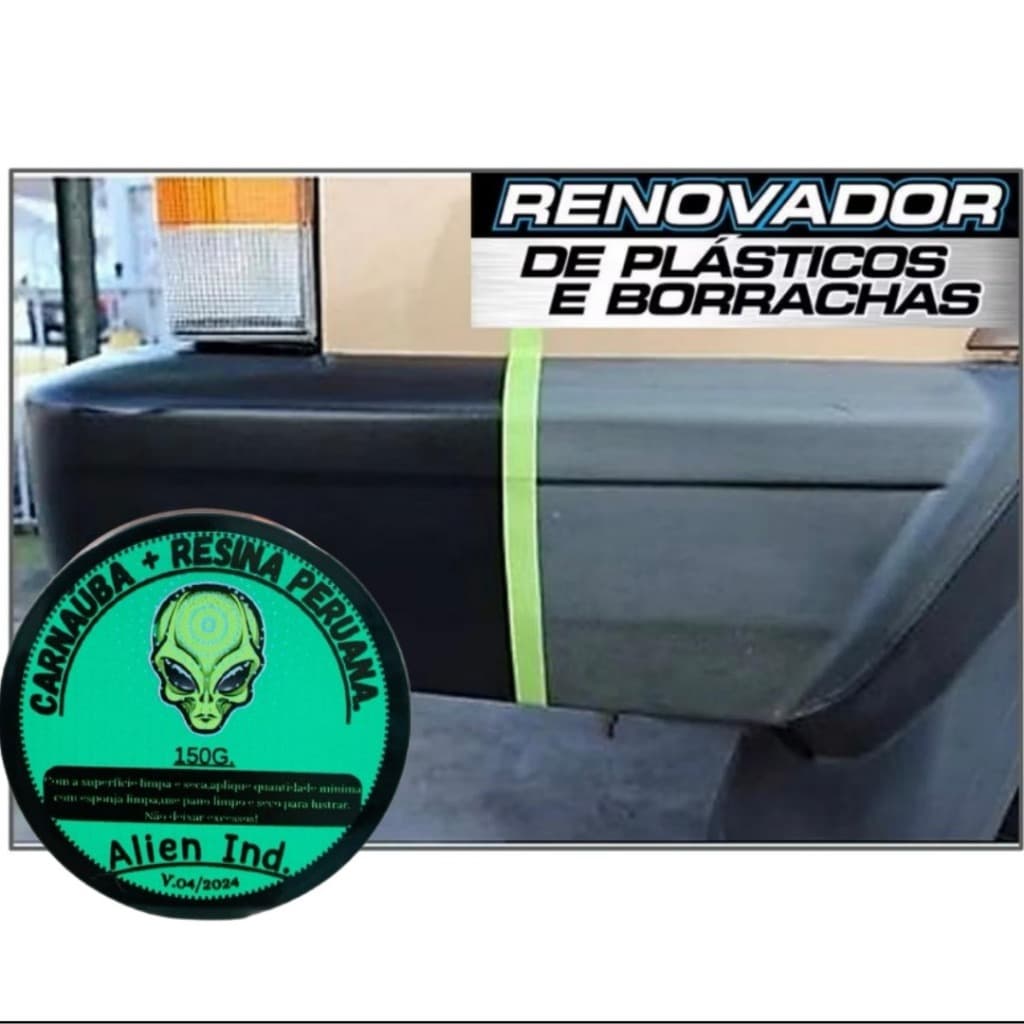 Cera Revitaliza Para Choque Plastico Painel Borracha