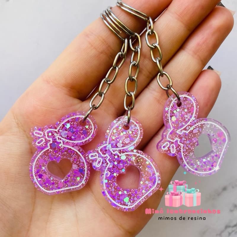 Mini chaveiro perfume em resina | Lembrancinha para perfumaria e clientes | Kit 10 a 20 unidades