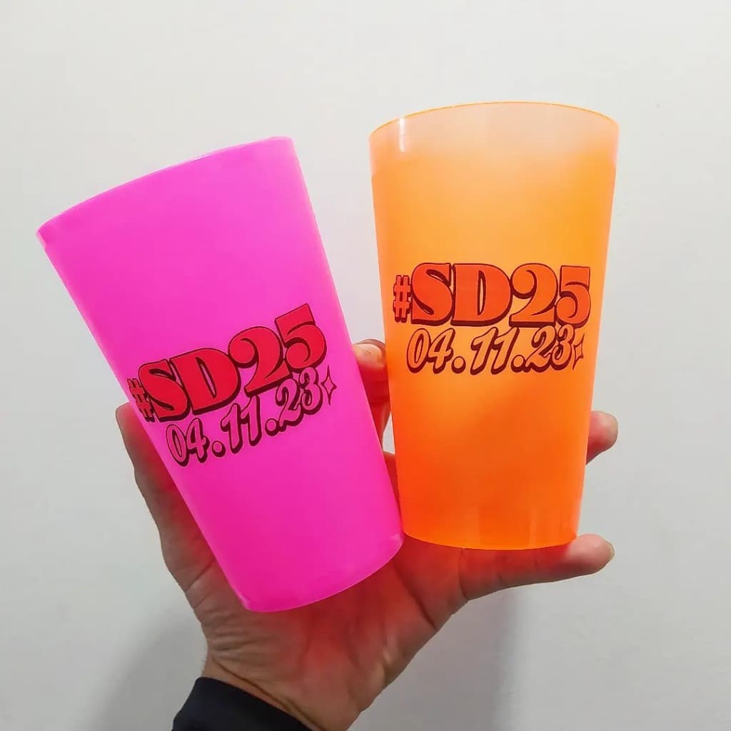 Kit 40 Copos Ecológicos Personalizados 500ml Para Festa, Eventos, Formatura, Casamento, Aniversário, Carnaval e Brinde