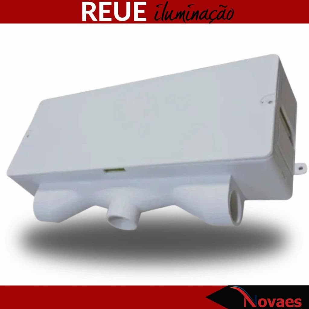 Caixa Dreno Ar Condicionado Vertical Branco 3 Saidas REUE