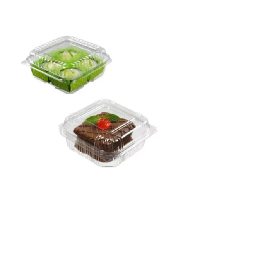 300 Embalagens Para Brigadeiro Doces Bolo de Pote Quadrada PF 641- 200ml
