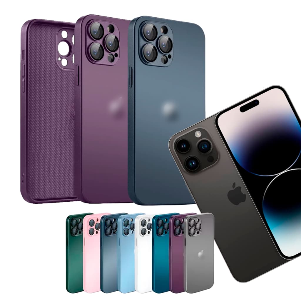 Capa De Vidro AG De Alta Qualidade Para Iphone 11 12 13 14 15 16 PRO MAX Com Mega Safe