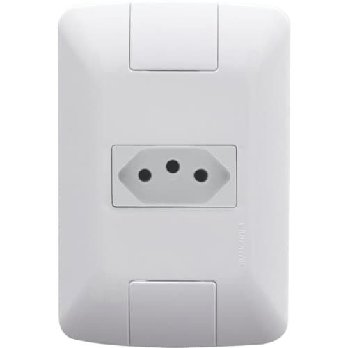 Conjunto 4x2 1 Tomada 2p+t Tramontina Aria 10a 250v