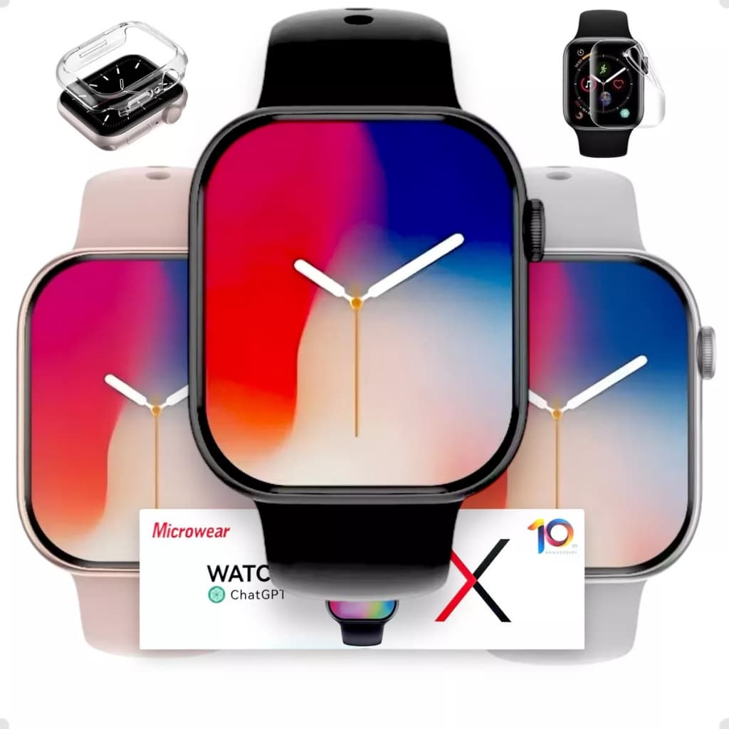 RELÓGIO SMARTWATCH INTELIGENTE W10 PRO MINI GPS NFL TELA AMOLED CHATGT LANÇAMENTO 2025