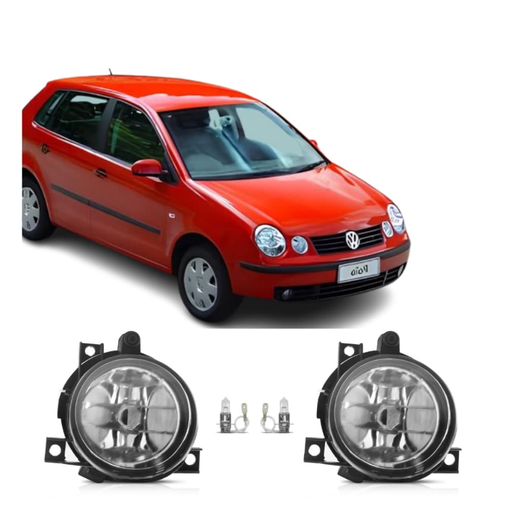 Farol de Milha Auxiliar para Polo 2003-2004-2005-2006 C/ Lâmpada