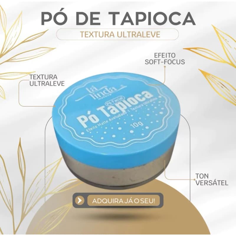 Pó Solto Hidratante de Tapioca Até Embaixo D'água