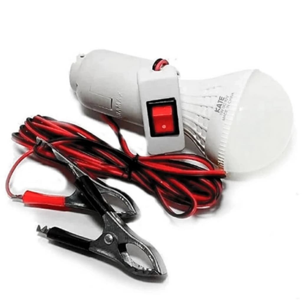 Luz De Emergência Lâmpada De Led Automoveis 12v Para Bateria Luz Branca Econômica