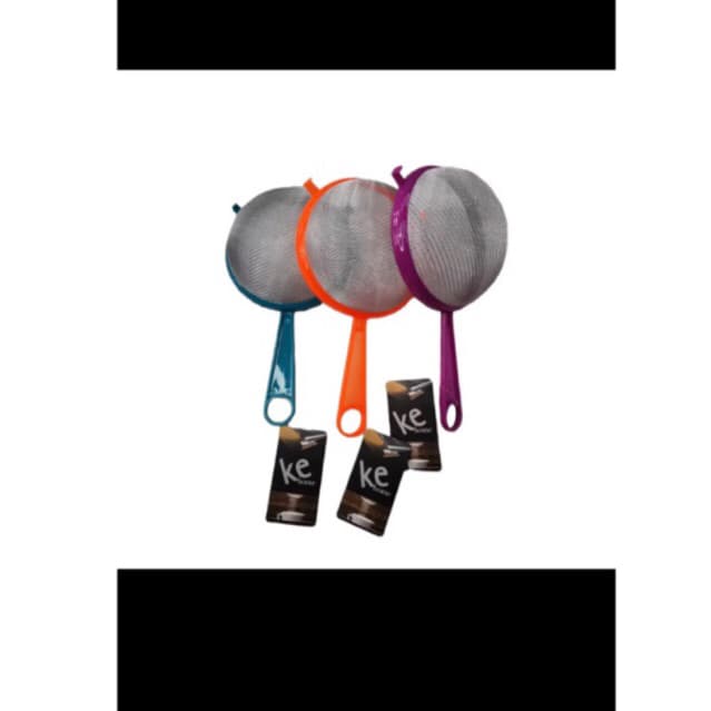 Peneira Com Cabo Malha de inox luxo Ke Home 10cm