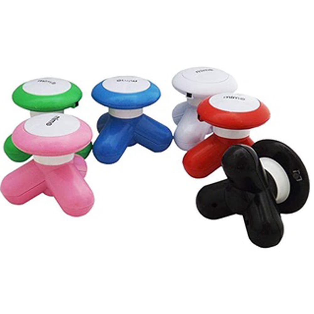 Kit 30 Mini Massageador Portátil A Pilha Ou Usb Com 3 Pontos Relaxante