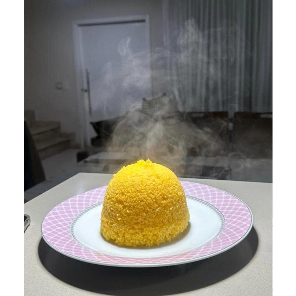 Cuscuzeira Nordestina, porção individual, cozinha a vapor, modelo de cor craquelado