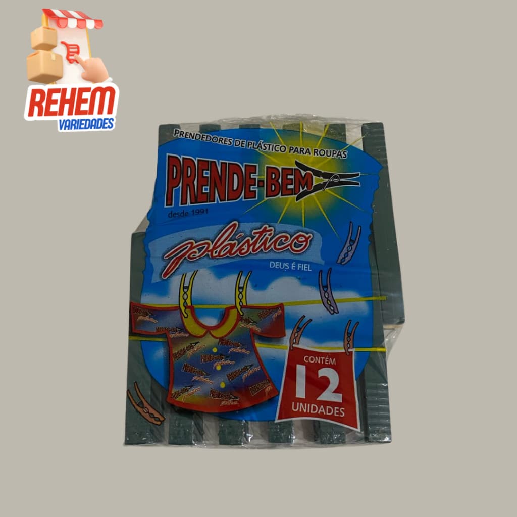 Prendedor de Plastico Gigantão Prende-Bem