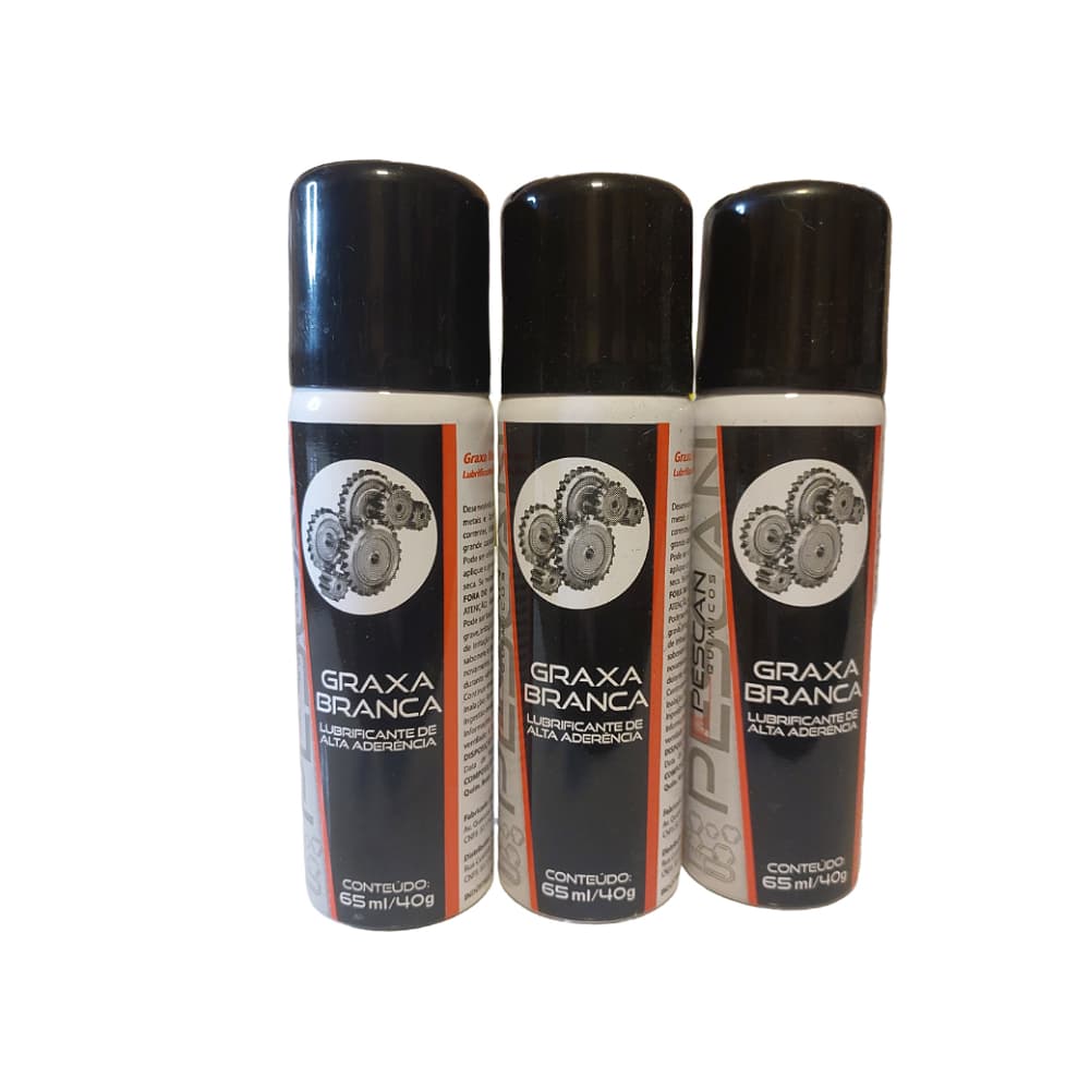 3 Graxa Branca Spray 65ml/40g