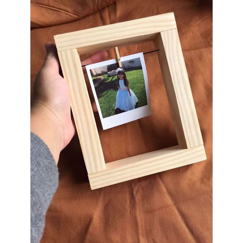kit com 30 porta retratos horizo16x12 vazados estilo varal com cordinha e prendedor lembrancinha cas