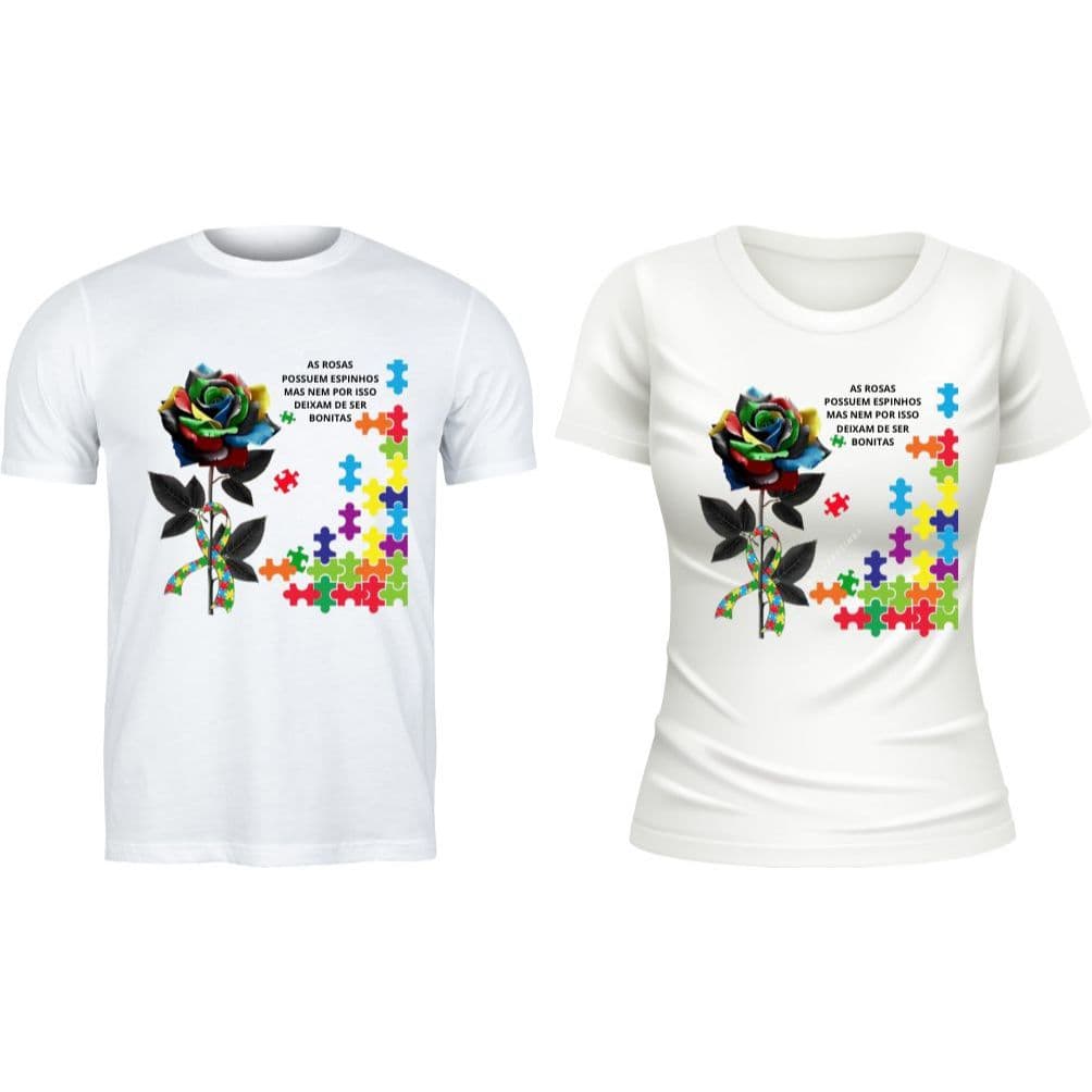 CAMISETA AUTISMO - MODO DIFERENTE DE VER O MUNDO, Autismo,moda casual,moda plus size