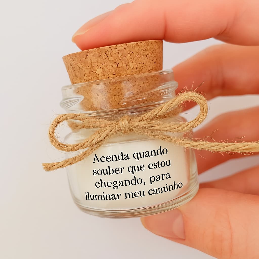 Kit mini velas artesanais aromáticas, vela lembrancinha, 40g Pote de vidro com rolha