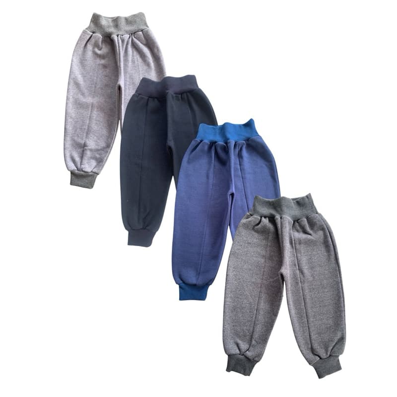 CALÇA MOLETOM GROSSO BEBE KIT 4 UNIDADE MODA INFANTIL MENINO MENINA CALÇAS MOLETOM ROUPA DE FRIO