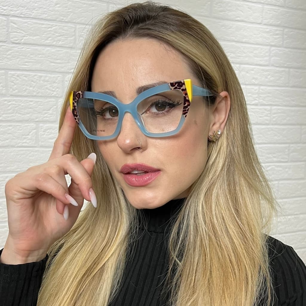 Oculos de armacao gatinho ACETATO 100% FEMININO COLORIDO