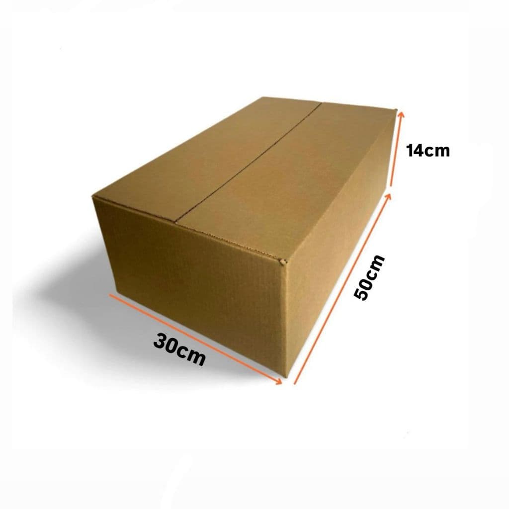 Kit Mudança 05 Caixas De Papelão 50x30x14 Seminova Kraft (MEDIDA APROXIMADA)