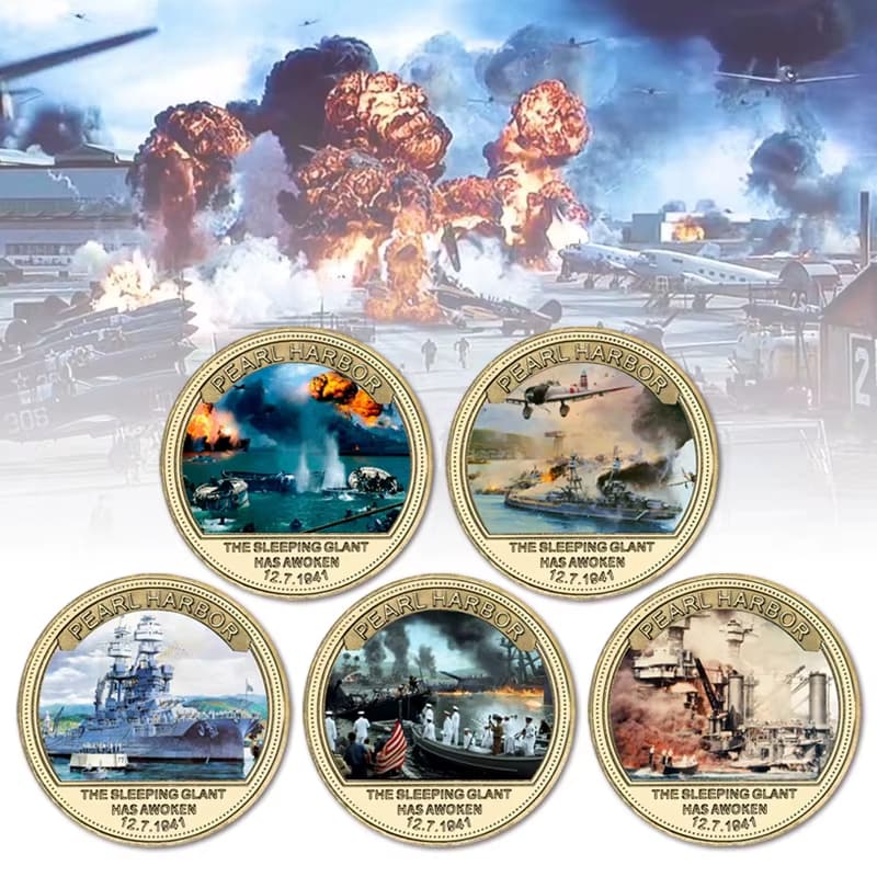 🏅Moeda Comemorativa do filme — Pearl Harbor (Porto das Pérolas) — 80º Aniversário